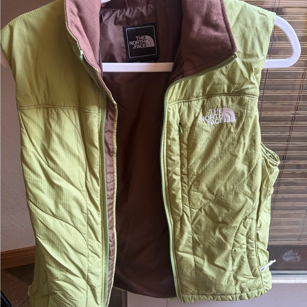 The North Face Brown and Green Vest